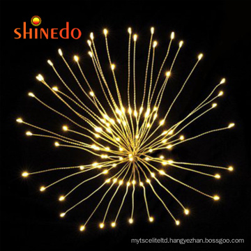 Waterproof Outdoor Hanging Lights  LED Wire Firework Lights for Decor Party